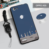 สำหรับ OPPO A33/NEO 7/A35 2015/F1/F1f/F1w/F1fw/A37/NEO 9/กระจก5/R1201/A52/A92ซิลิคอนนุ่มพร้อมแหวนและเชือก