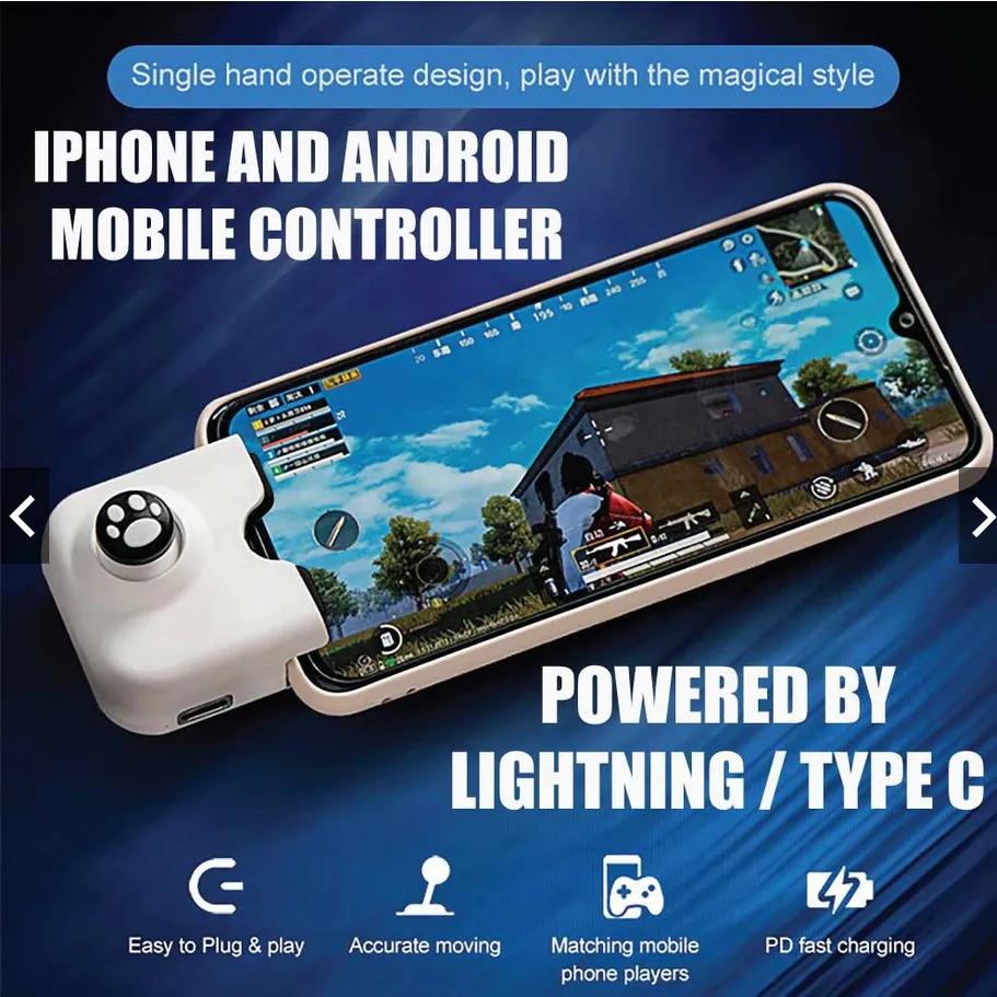  IFYOO YAO L1 Pro Mobile Game Controller Joystick for iPhone  (iOS 13.4 or Later), Gaming Gamepad for PUBGG Mobile, Call of Duty  Mobile(CODM), Wild Rift, Genshin Impact, with 2 pcs Finger