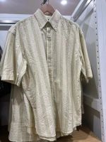 Youjia Uniqlo mens seersucker loose striped shirt short-sleeved shirt summer loose all-match 458961