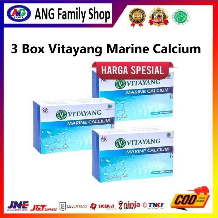 3 Box Vitayang Marine Calcium Minuman Alami Mencegah osteoporosis