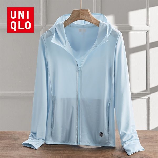 เสื้อแจ็คเก็ต-uniqlo-สำหรับผู้หญิง-เสื้อแจ็คเก็ตกันแดดเนื้อนุ่ม-ใส่สบาย-ระบายอากาศได้ดี