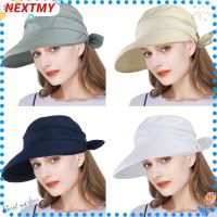 ✑☃ NEXTSHOP 2021 Sun Hat Visor Beach Hat Wide Brim Anti-UV Women Ladies Summer Foldable Outdoor Cap/Multicolor