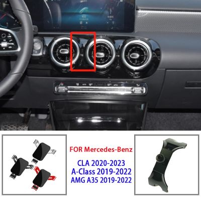 Car Phone Holder And Bracket Support for Mercedes Benz A Class 2019-2022 AMG A35 2019-2023 CLA 2020-2023 Auto Accessories Car Mounts