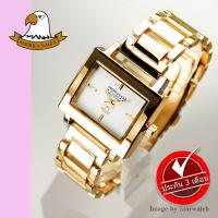 AMERICA EAGLE Watch นาฬิกาข้อมือผู้หญิง สายสแตนเลส รุ่น AE76L -Gold/White