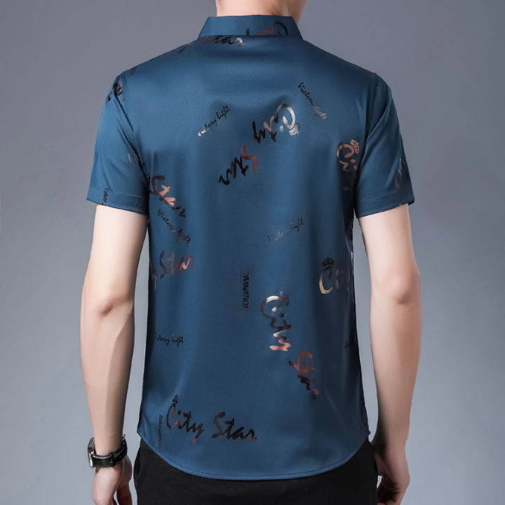 new-men-shirt-high-quality-silk-print-summer-short-sleeve-casual-shirts-men-slim-fit-camisa-masculina-drop-shipping-c749