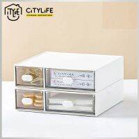 Citylife - 1.1L ลิ้นชักตู้มินิเดสก์ท็อปอิฐ H-7285