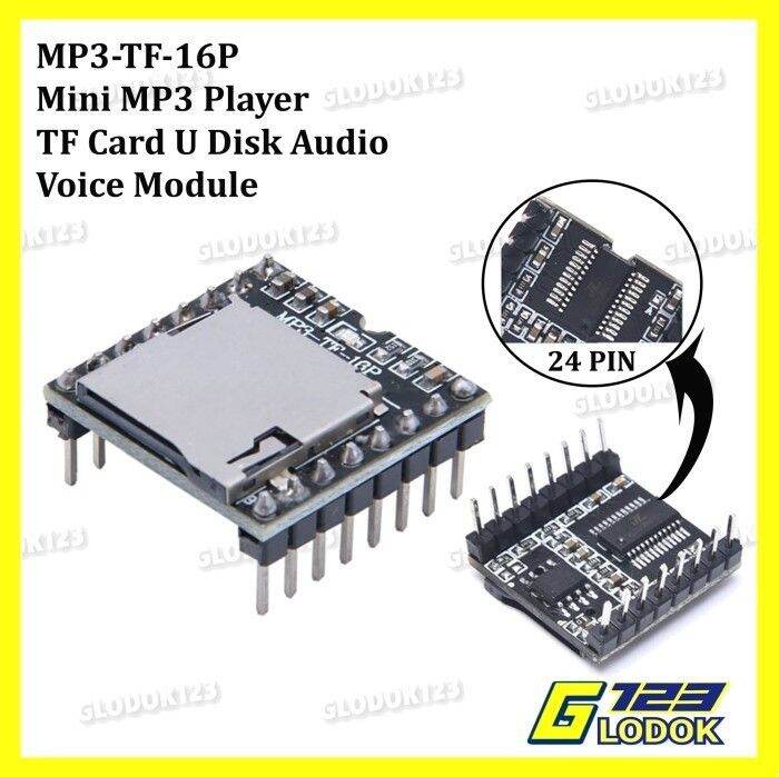 DFPlayer DF Player Mini MP3 Module Audio Voice TF SD Card MP3-TF-16P ...