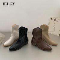 IELGY  Temperament Pointed Toe Martin Boots Women S All-Match Slim Personality