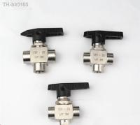 ► 3 way female thread Ball valve 1/8 quot; 1/4 quot; 3/8 quot; 1/2 quot; stainless steel 304 high pressure high temperature ball valve