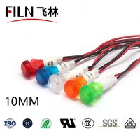 FILN 10mm 12v 24v 220v 110v Plastic Wired Terminal signal lamp  low price led indicator light