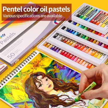 Pentel Arts Oil Pastels - Assorted Colours (Pack of 36)