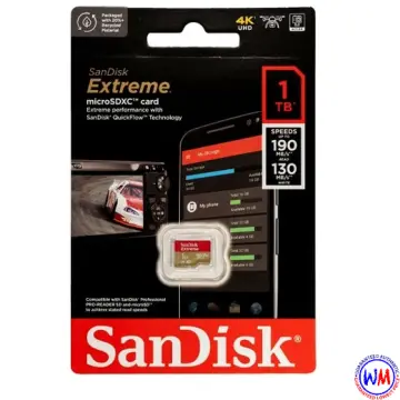 Buy SanDisk Extreme 1TB MicroSD UHS-I Card (SDSQXA1-1T00-GN6MA