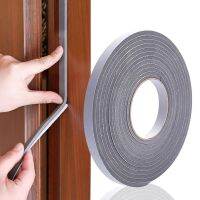 5M/roll Self-adhesive Door Window Sealing Tape Foam Soundproof and Dustproof Windshield Door Window Seam Sealing Strip Decorative Door Stops