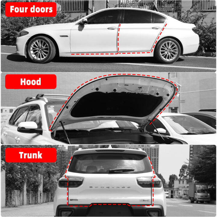 ซีลรถยางแถบป้องกันรถเสียงฉนวนกันความร้อนประตูป้องกันรอยขีดข่วน-weatherstrip-ซีลสติ๊กเกอร์สำหรับอุปกรณ์ตกแต่งภายในรถยนต์