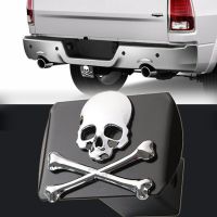 HEAVY DUTY METALLIC SKULL TOW HITCH COVER for truck suv trailer 2" 50mm receiver plug cap insert car styling Towing Hauling Trailer Accessories