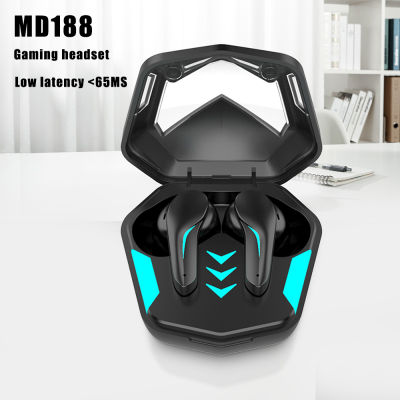 MD 188 TWS 5.1 Wireless Bluetooth Gaming Headset 65ms Low Latency Earbuds Sound Positioning Noise Cancelling Headphones With Mic