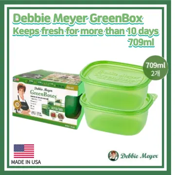Made in USA Debbie Meyer Green Boxes Ultra Light 946ml 5p Set Keeps fresh  for more than 10 days Containers/BPA Free/Food Storage  Dispenser/Indefinitely Reusable/Microwave and Dishwasher Safe/ Fruits,  Vegetables, Baked Goods and
