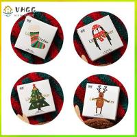 VHGG 50 pcs/box Paper Diary Stationery Christmas Sticker Label Scrapbooking Santa Claus