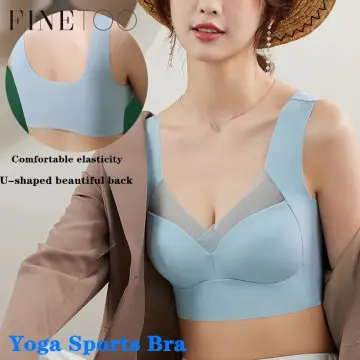 Shop Finetoo Plus Size Women Sport Bras Lace Plus Size Bralette
