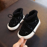 Baby Warm Wool Snow Boots Children Thicken Cotton Shoes 1-3 Winter New Toddler Warm Lamb Fur Shoes