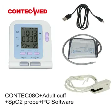 CONTEC08C Desktop Digital Blood Pressure Monitor, LCD+Adult Cuff