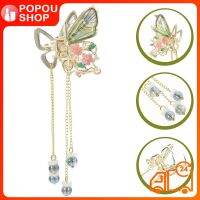 POPOUSHOP การออกแบบผีเสื้อผมคลิป Barrette ตกแต่งคลิปคลิปผู้หญิงขนขากรรไกร