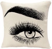 【CW】 Throw Cover Woman Brow Eyebrow Cushion Pillowcase