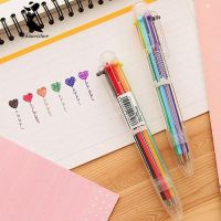 【COD】shimei 6 Colors 0.5mm Oily Ink Ballpoint Pen Office School Smooth Writing Ball Pen