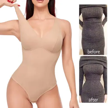 Women Bodysuits Shapewear Shaping Full Body Shaper V-neck Tank