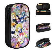 ▫✵  Cartoon Anime for Boys Large Storage Students School Stationery