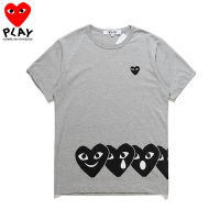 มาใหม่ล่าสุด COMME DES GARCONS เสื้อยืดฤดูร้อนแฟชั่นคอกลมแขนสั้นสำหรับผู้ชายและผู้หญิงเสื้อยืดลำลองวิ่งฟิตเนส