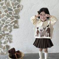 （Good baby store） 2022 Autumn New Infant Girls Baby Knitting Cardigan Vest Children Cotton Kids Cute Knitwear Girl Toddler Sleeveless Tops