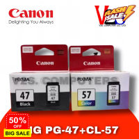 หมึกแท้ ตลับหมึกอิงค์เจ็ท Canon Ink PG-47 / CL-57  สีดำ แ สี ของแท้ 100% #หมึกปริ้นเตอร์  #หมึกเครื่องปริ้น hp #หมึกปริ้น   #หมึกสี #ตลับหมึก