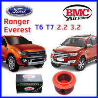 กรองอากาศ BMC Air filter Ford Ranger T6 T7 2.2 3.2 แบบกลม BT 50 Pro แทนของเดิม Made in Italy แท้ แรนเจอร์ ที6 ที7