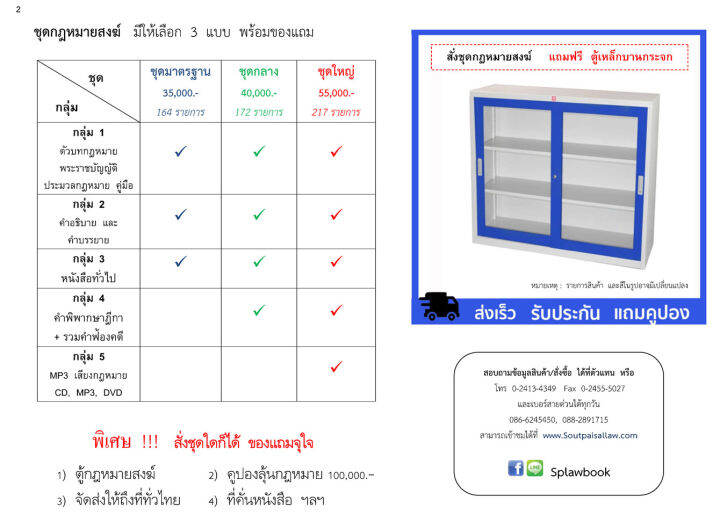 ชุดตู้กฎหมายสงฆ์-ชุดมาตรฐาน-แถมตู้ใส่หนังสือ-1-ใบ