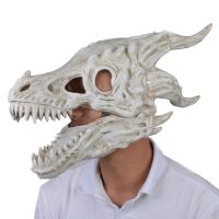 ใหม่หน้ากากมังกร Movable Jaw หน้ากาก Dino Moving Jaw ไดโนเสาร์ Decor หน้ากากสำหรับปาร์ตี้ฮาโลวีนคอสเพลย์หน้ากากตกแต่ง