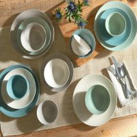 Siterra Mixed 16 Piece Dinnerware Set Including 4 Dinner Plates, 4 Salad Plates, 4 Cereal Bowls And 4 Soup Bowls