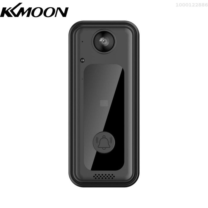 kkmoon-ชุดกริ่งติดประตูภาพ-wifi-อัจฉริยะรองรับโทรศัพท์มือถืออินเตอร์คอมระยะไกลความละเอียดสูงมุมกว้างภาพชุดกริ่งติดประตู