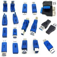 1pcslot USB3.0 Adapter Type A to B or Micro or Mini And Male to Female Adapters USB male to Female 90 Degree