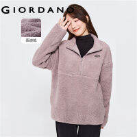 Giordanoผู้หญิง ตุ๊กตาผ้าขนสัตว์ตัวอักษรตัวอักษรหลวมยืนปกครึ่งซิปยาม Free Shipping 05322640