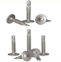 ☏ 304 M4.2 M4.8 cross big flat head with pad self-tapping self-drilling screws