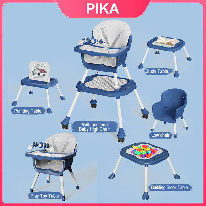 【Multifunctional】High Chair for Baby Foldable Baby Chair Adjustment