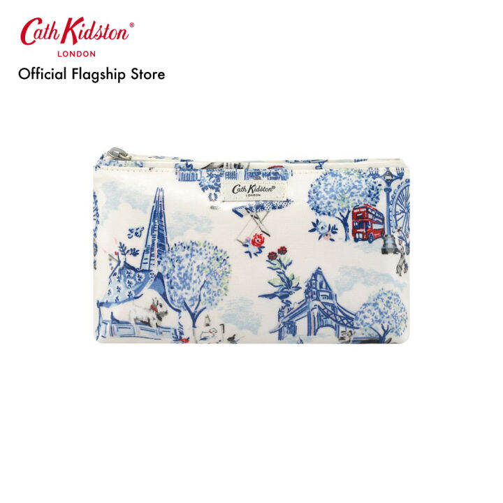 Cath Kidston Zip Make Up Bag 30 Years London Toile Cream Lazada.co.th