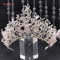 YouLaPan HP374 Wedding Tiara Crystal Headband Bridal Crown Wedding Floral Headbands Wedding Hair Accessories Set Hair Jewelry