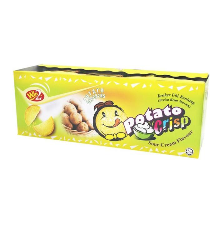 มีหลายรส-win2-potato-crisp-แครกเกอร์มันฝรั่งแผ่นบาง-กรอบ-1แพค-มี-30-ซอง-สินค้านำเข้าจากต่างประเทศ