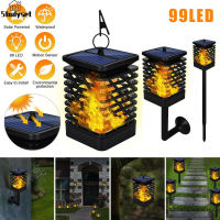 Studyset IN stock Solar Flickering Flames Lantern Ip65 Waterproof Led Torch Lamp For Outdoor Garden Patios Lawns Porches