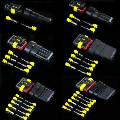 【CC】♙✙♘  2set-5sets 2 pin 1/2/3/4/5/6 pins Way Super seal Electrical Wire Plug for car waterproof connector