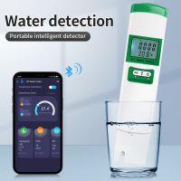 【LZ】✆  Bluetooth Qualidade da Água Tester TDS CE S.G salinidade temperatura medidor de pH para piscinas aquários Detector de Água Potável 5 em 1