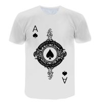Interesting Poker A Graphic T Shirts For Men Playing Cards Print Tshirt Personality