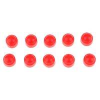 10Pcs Red Plastic Dome Hex Bolt Nut Protection Caps Cover M6 10 x 13mm